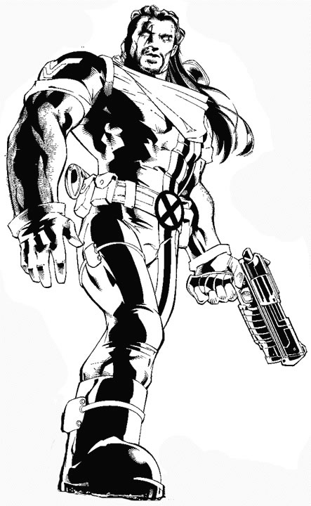 Plansa de colorat cu X-Men 25 18